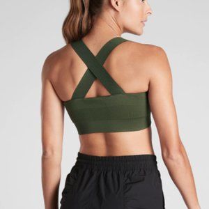 NWT Athleta Green Serene Sports Bra